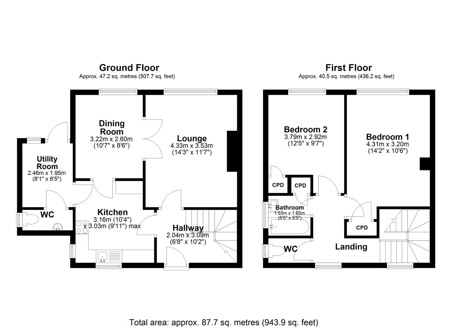 Floorplan.Kirklinton Road, North Shields
